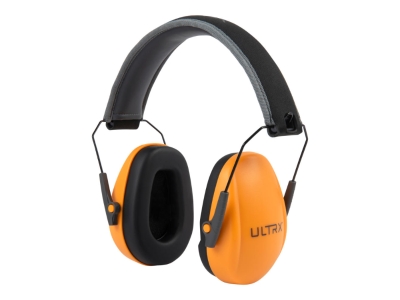 ULTRX Slim Profile Youth Passive Earmuff, Orange