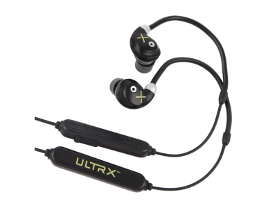 ULTRX Bionic Fuse Bluetooth Around the Neck Earbuds, Black