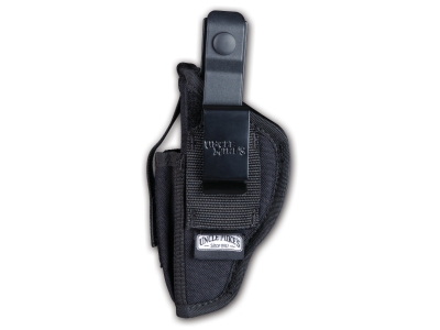 Uncle Mike's IWB/OWB Holster, Fits Med/Large DA Revolver 3-4" Barrel, Ambi