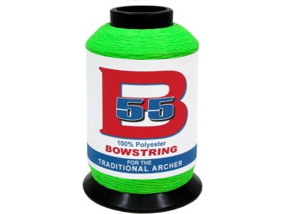 BCY B55 Bowstring Material Fluorescent Green 1/4 lb., Neon Green