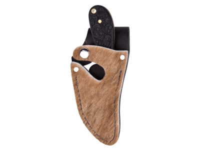 Whiteknuckler Convertible C7 - Blackout Leatherwood Stonewashed 154CM, Brindle, Fixed Blade