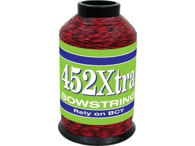 BCY 452Xtra Bowstring Material Red/Black 1/4 lb., Black/Red