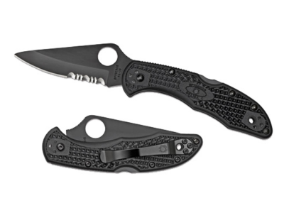 Spyderco 2.88" TiCN VG-10 Blade Black FRN Handle Folding Knife