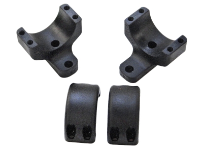 DNZ Game Reaper 2 Scope Mount/Ring Combo 30mm High, Black