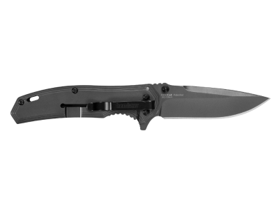 Kershaw 3" Folding Knife Gray TiN Blade Black Gray Carbon Fiber Handle