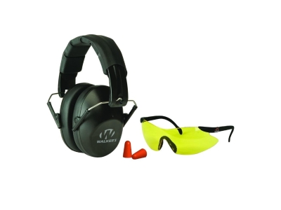 Walkers Low Profile Muffs w/ Glasses and Plugs, Lime Green