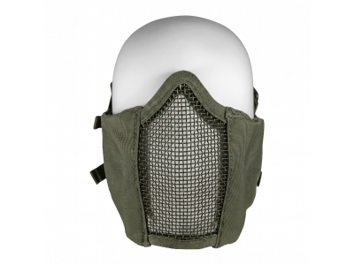 Air Raid Airsoft Olive Soft Side w/Ear Protection Full Face Mesh Mask, One Size Fits Most