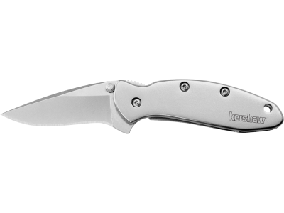 Kershaw 1.9" 420HC Drop Point Blade Bead Blasted SS Handle