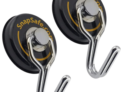 SnapSafe Swivel Hooks Magnetic, Black