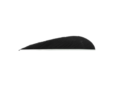 Trueflight Parabolic Feathers, Black, 100