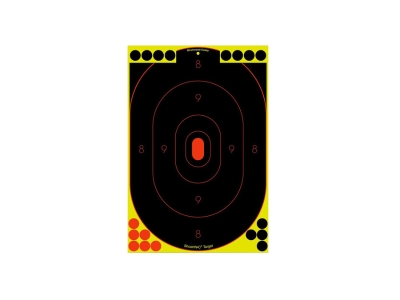 Birchwood  Shoot-N-C Reactive Target 12"x18" Oval Silhouette, 100