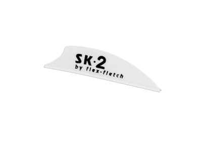 Flex-Fletch SK-2 Hunting and 3D Vane, White, 100 Count