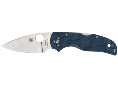Spyderco 2.95" Spear Point CPM SPY27 Blade Blue FRN Pocket Knife
