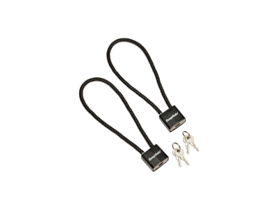 SnapSafe Lock Box Cable Lock with Padlock, Black