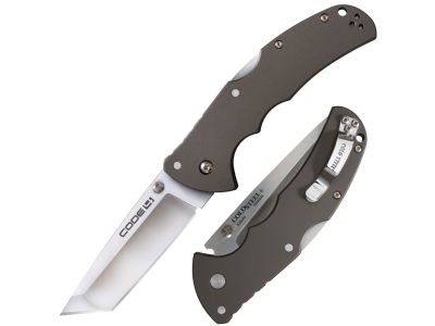 Cold Steel Code 4 Tanto Point (S35VN), Grey, Ambidextrous, Manual