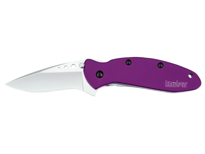 Kershaw 2.4" 420HC Drop Point Blade Purple Aluminum Handle
