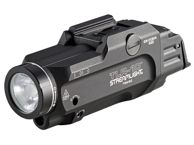 Streamlight TLR-10 Gun Light with Red Laser Black Anodized 1,000 Lumens White LED