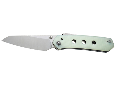 Civivi 3.54" Folding Tanto Knife Satin Nitro-V Natural G10 Handle