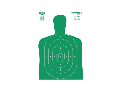 Birchwood  EZE-Scorer Silhouette Paper Target, Green, 100
