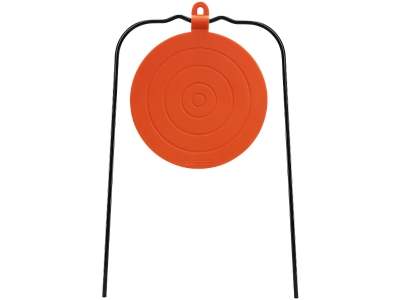Gong Champion Centerfire Hanging Metal Target, Black/Orange