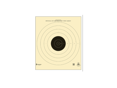 Action Target Inc 100-yard Military Bullseye Target