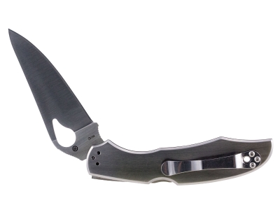 Spyderco 3.75" Folding Spear Point 8Cr13MoV Blade Stainless Handle