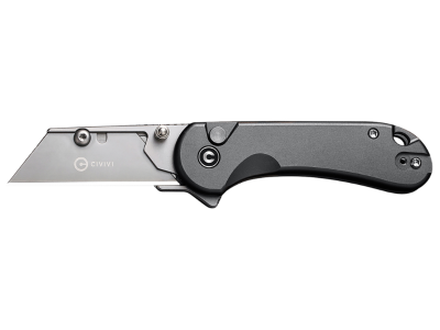 Civivi Utility Knife Gray Aluminum 3-Blade Set with Pouch