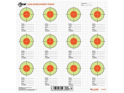 Allen EZ Aim Load Development Paper Targets, 25 Count