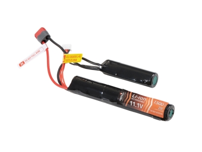 Lancer Tactical 11.1V 1500mAh 20C Nunchuck Lipo Battery (Deans)