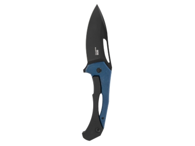SOG Bulwark FLK - Satin, Blue, Ambidextrous, Manual