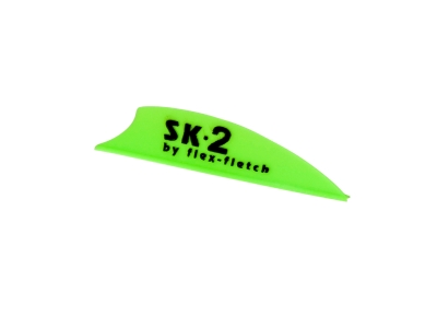 Flex-Fletch SK-2 Hunting and 3D Vane, 100 Count, Neon Green
