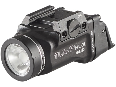 Streamlight TLR-7 HL-X SUB USB Black 6000 Series Aluminum Glock 43x/48 1000 Lumens