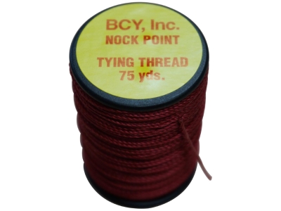 BCY Nock Point Tying Thread Red 75 yds.