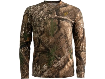 Blocker Fused Cotton LS Shirt RT APX Large, Realtree Camo APX