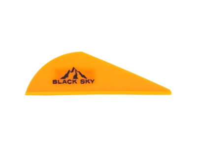 Bohning Black Sky Vane 2 in. Neon Orange 36 pk.