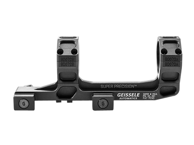 Geissele One-Piece Scope Mount Ring Combo 0 MOA Medium 30mm AR-15 Black