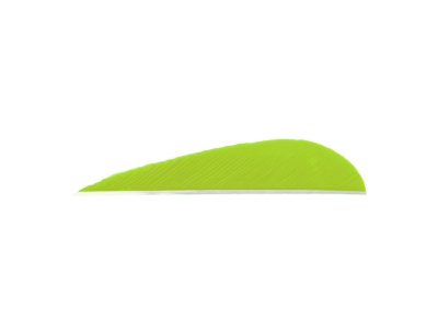 Trueflight Parabolic Feathers, Chartreuse, 100