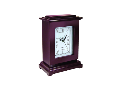 Peace Keeper Tall Gun Clock Front Panel Entry, Mahogany