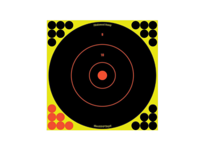 Birchwood  Shoot-N-C Reactive Target 12" Bullseye, 100
