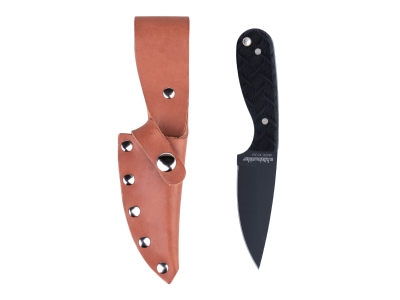 Whiteknuckler Classic M3 - Dark Wave Black Nitride 154CM, Chestnut, Fixed Blade
