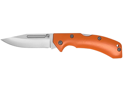AccuSharp 3" Folding Clip Point Blaze Orange G10 Handle
