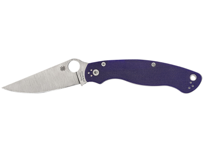 Spyderco 4" CPM S30V Blade Dark Blue G10 Folding Tactical Knife