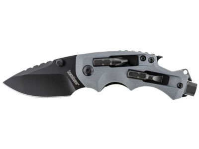 Kershaw 2.40" Drop Point 8Cr13MoV Black Oxide Glass Nylon Handle