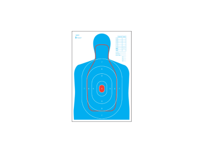 Action Target Inc B-27E & FBI Q Combo Silhouette Paper Target