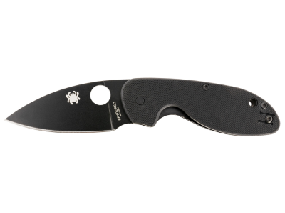 Spyderco 2.98" DLC 8Cr13MoV Blade Black G10 Handle Folding Knife