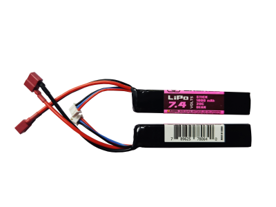 Air Raid Airsoft Li-Po 7.4v 1000mAh 20C Stick [1] Dean Battery, Black
