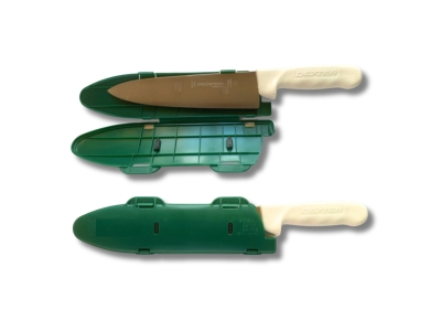 Blade Guard Secure Knife Blade Edge Protection Cover Sheath, Green
