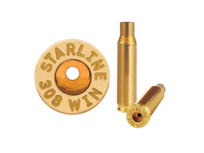 Starline Brass Unprimed Brass Case, .308 Winchester, 50