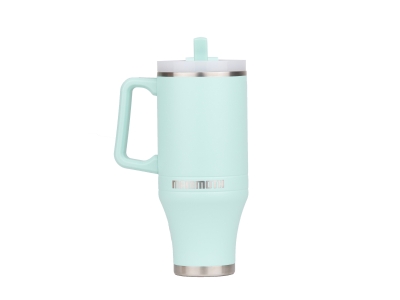 Mammoth Ascent 40 oz Tumbler with Handle and Straw, Seafoam
