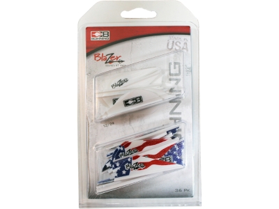 Bohning Blazer Vane Combo White/American Flag 36 pk.